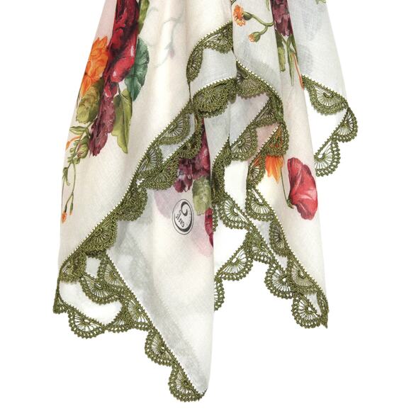 Tulbent Scarf Handmade Crochet Detailing NWOT - Picture 9 of 9